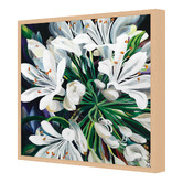 Art Prints Unique White Agapantha Printed Wall Art