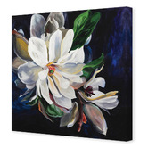 Art Prints Unique Magnolia on Blue Printed Wall Art