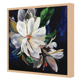 Art Prints Unique Magnolia on Blue Printed Wall Art