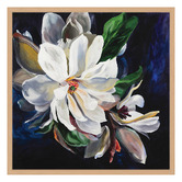 Art Prints Unique Magnolia on Blue Printed Wall Art