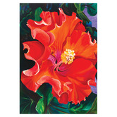 Art Prints Unique Red Hibiscus Printed Wall Art