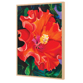 Art Prints Unique Red Hibiscus Printed Wall Art