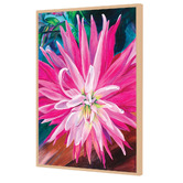 Art Prints Unique Pink Dahlia Printed Wall Art