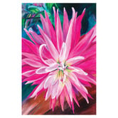 Art Prints Unique Pink Dahlia Printed Wall Art