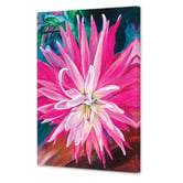 Art Prints Unique Pink Dahlia Printed Wall Art