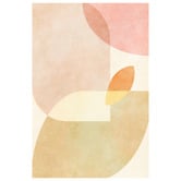 Art Prints Unique Aqua Shapes I Kopie Canvas Wall Art