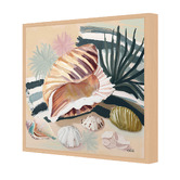 Art Prints Unique Sea Shell Grass Canvas Wall Art