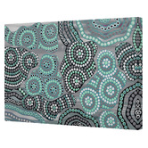 Art Prints Unique Teal Bahna Gratitude I Canvas Wall Art