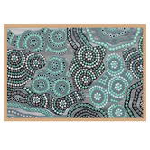 Art Prints Unique Teal Bahna Gratitude I Canvas Wall Art