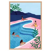 Art Prints Unique Pool Ladies Canvas Wall Art