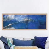 Art Prints Unique Deep Blue New Ways Canvas Wall Art