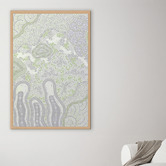 Art Prints Unique Emerald Green Janabi Nyubani II Canvas Wall Art
