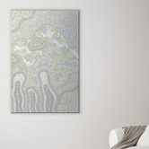 Art Prints Unique Emerald Green Janabi Nyubani II Canvas Wall Art