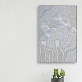 Art Prints Unique Blue Janabi Nyubani II Canvas Wall Art