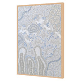 Art Prints Unique Blue Janabi Nyubani II Canvas Wall Art