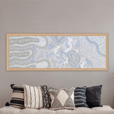 Art Prints Unique Blue Janabi Nyubani I Canvas Wall Art