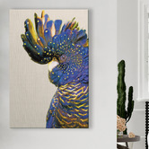 Art Prints Unique Cockatoo Crested Canvas Wall Art