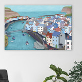 Art Prints Unique Aerial Staithes Canvas Wall Art