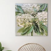 Art Prints Unique White Hydrangeas Canvas Wall Art