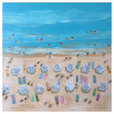 Art Prints Unique Sunlit Beach Bliss Canvas Wall Art