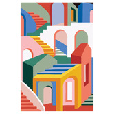 Art Prints Unique Maze Canvas Wall Art