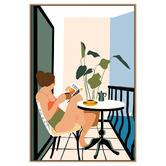 Art Prints Unique Summer House Balcony Canvas Wall Art