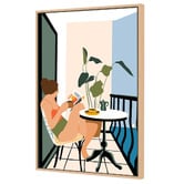 Art Prints Unique Summer House Balcony Canvas Wall Art