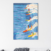 Art Prints Unique Chilled Surfing Canvas Wall Art