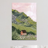 Art Prints Unique Mountain Abode Canvas Wall Art
