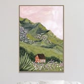 Art Prints Unique Mountain Abode Canvas Wall Art