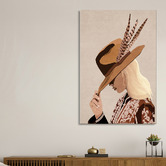 Art Prints Unique Feathered Elegance Canvas Wall Art
