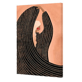 Art Prints Unique The Woman in Black Dress Canvas Wall Art