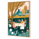 Art Prints Unique Autumn Tea Party Canvas Wall Art