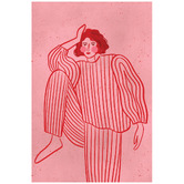 Art Prints Unique Stripy PJs Canvas Wall Art