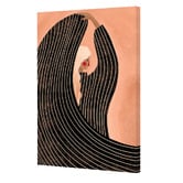 Art Prints Unique The Woman in Black Dress Canvas Wall Art