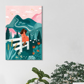Art Prints Unique Mountain Holiday Canvas Wall Art
