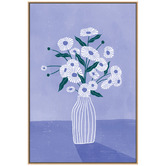 Art Prints Unique Lavendar Flower Vase Canvas Wall Art