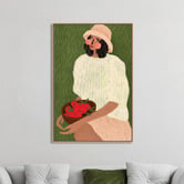 Art Prints Unique Cheeky Strawberries Canvas Wall Art