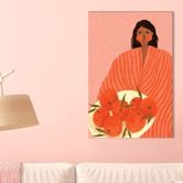 Art Prints Unique Cheeky Oranges Canvas Wall Art