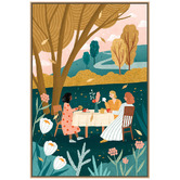 Art Prints Unique Autumn Tea Party Canvas Wall Art