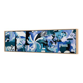 Art Prints Unique Blue Meandering II Canvas Wall Art