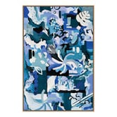 Art Prints Unique Blue Meandering I Canvas Wall Art