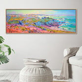 Art Prints Unique Coastal Vibrance Canvas Wall Art