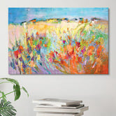 Art Prints Unique Blossoming with Vibrance Canvas Wall Art