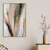 Art Prints Unique Organic Mineral Flow I Canvas Wall Art