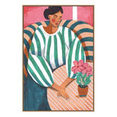 Art Prints Unique Caroline in Thought Canvas Wall Art