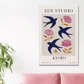Art Prints Unique Flight &amp; Blossoms Canvas Wall Art