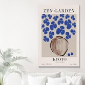 Art Prints Unique Cerulean Blossoms Canvas Wall Art