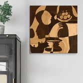 Art Prints Unique Brown Essence Canvas Wall Art
