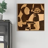 Art Prints Unique Brown Essence Canvas Wall Art
